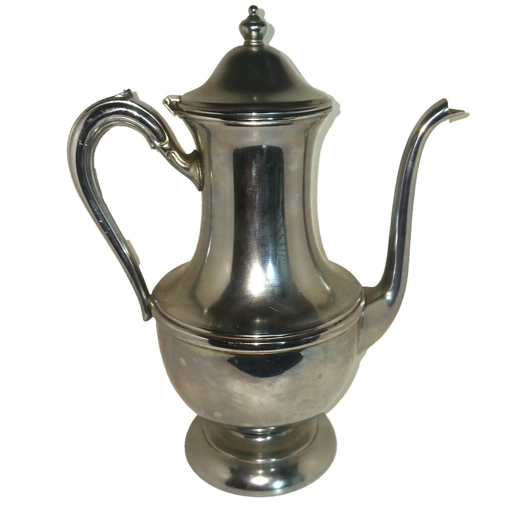 VTG Cromwell Silver Mfg Corp Coffee Tea Cocoa 60s Chromium Gooseneck Spout